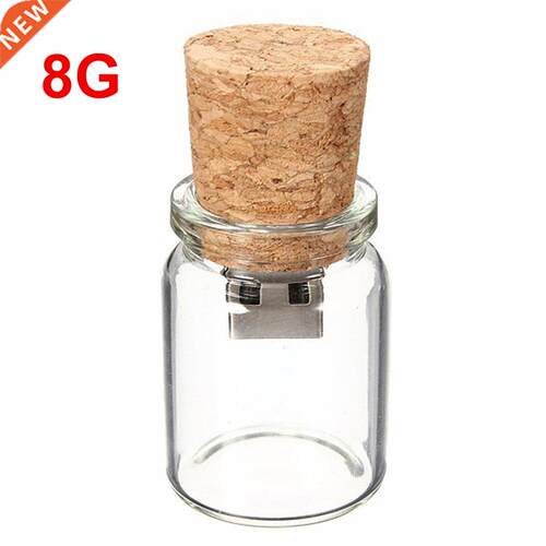 Glass Wishing Floating Bottles USB2.0 Flash Drive 8GB 8GB Pe