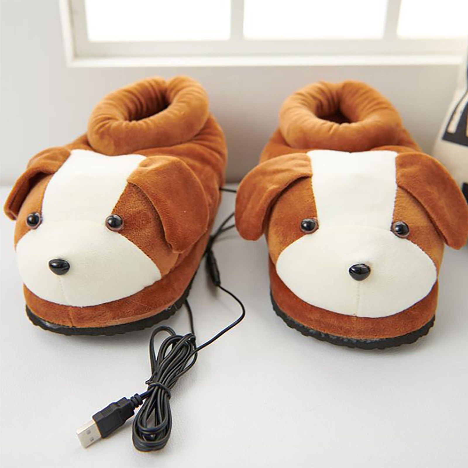 cute feet warm slippers usb foot warmer shoes computer pc