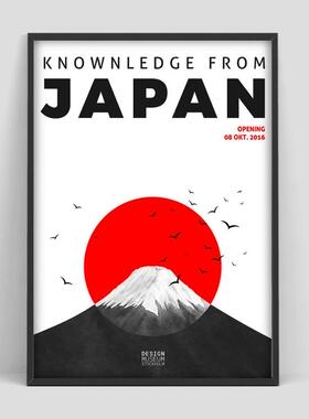 Knownledge from Japan poster, Design museum poster, Japan e