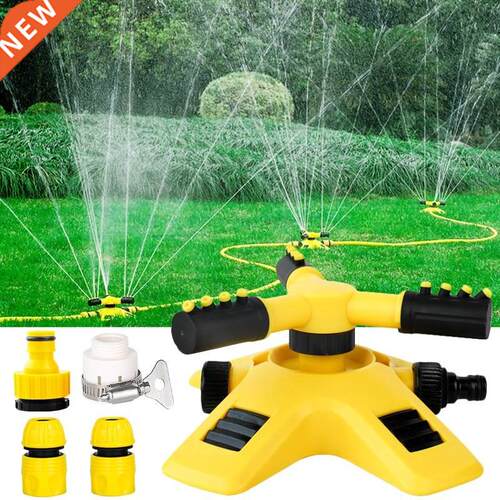 Garden Lawn Sprinkler 360 Degree Automatic Rotating Yard Gar