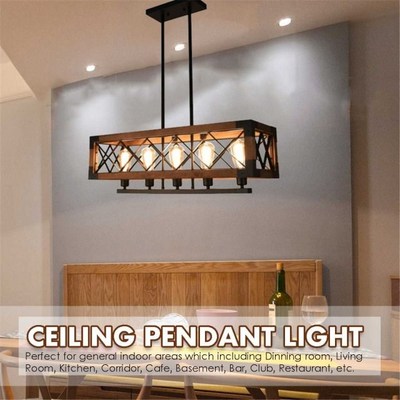 5 Heads Vintage Industrial Pendant Light Chandelier Ceiling