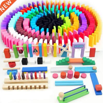 Kids Wooden Domino Institution Accessories Organ Blocks Rain