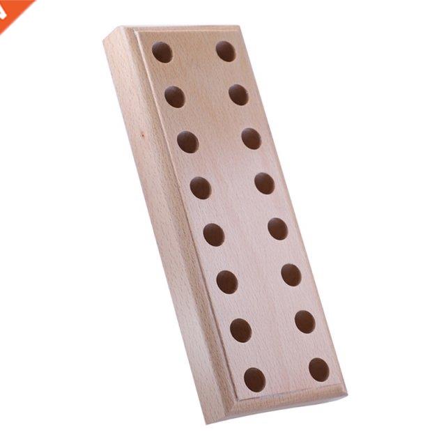 DIY Carving Punching Tools Pine Wooden Leather craft Rack St