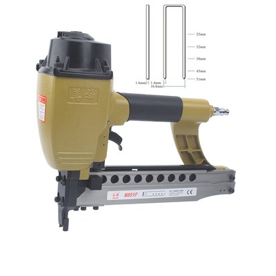 N851F Air Nailer Continuous Shots U-type Nail Gun Heavy Duty