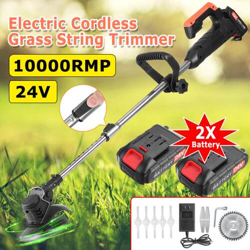 24V Portable Electric Grass Trimmer Handheld Multi-function