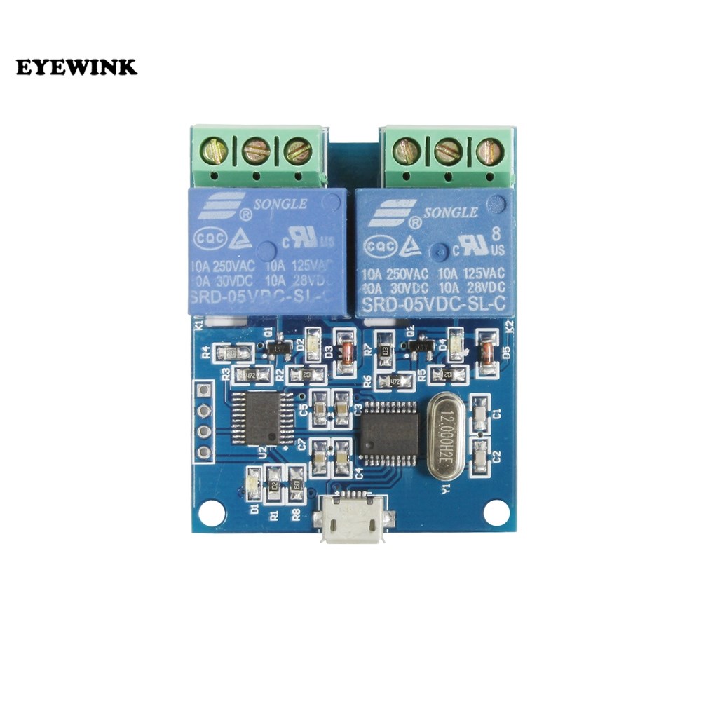 USB Relay Module CH340 USB Intelligent Control Switch 10A 25