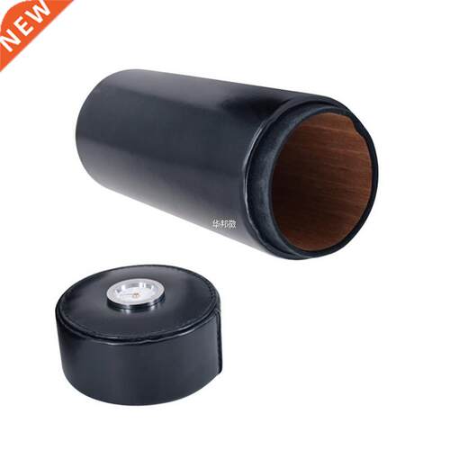 Cigar Container Wood Material And PU Cover Cigar Tue With H