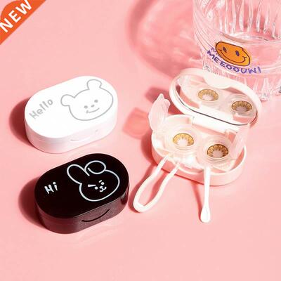 Cartoon Animal rabbit Contact Lens Case Plastic Hard Contact