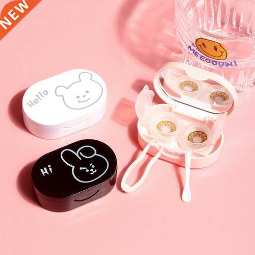Cartoon Animal rabbit Contact Lens Case Plastic Hard Contact