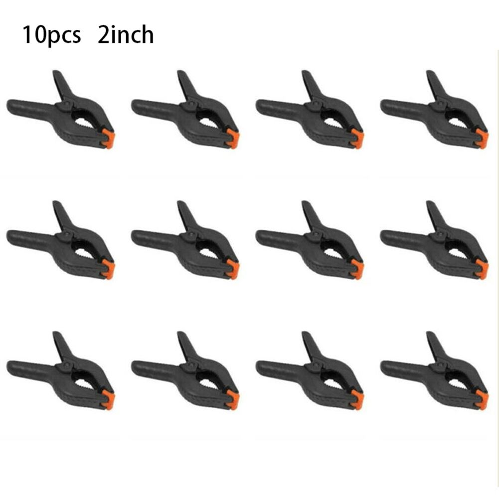 10Pcs 2inch Woodworking Clamps Nylon Plastic Carpentry Sprin