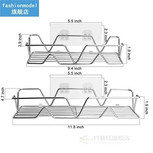 Bathroom Shelf Shampoo Holder Shower Storage Rack Mount Kitc