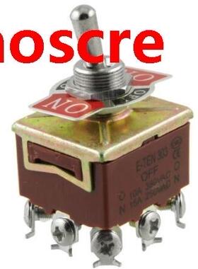 1pcs 3PDT On/Off/On 3 Postion 9 Screw Terminals Toggle Switc