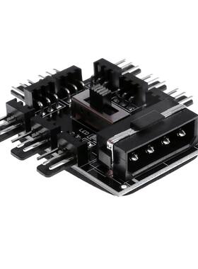 8 Way Cooling Fan 3pin Power Cable Extender Hub Accessory SA