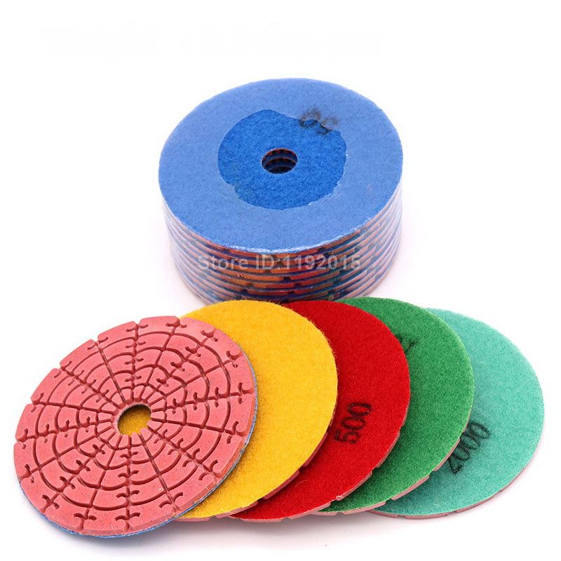1Pcs 4 Inch 100mm Diamond Dry Polishing Pads Sanding Disc Po