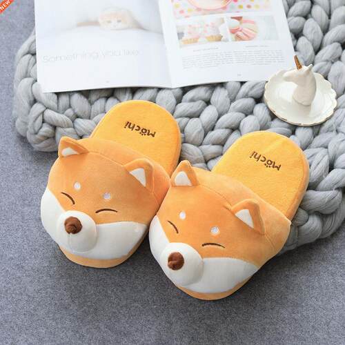 Women Winter Home Slippers Couples Cartoon panda Slides Non-