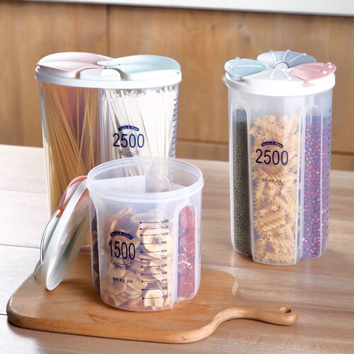 1500/2500ml Food Storage Container Plastic Kitchen Refrigera