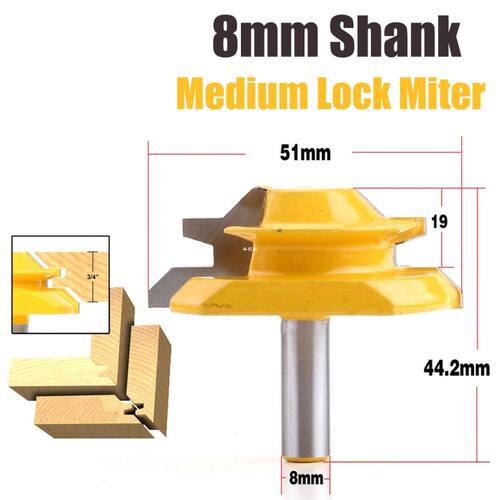 1PC 8mm Shank 45 Degree - Up to 3/4