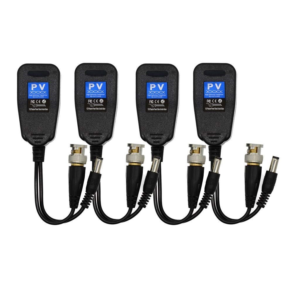 Video Balun, HD-CVI/TVI/AHD UTP Passive Video Balun with DC