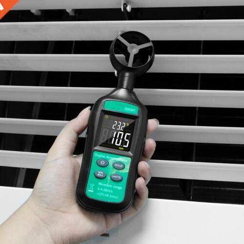 GN301 Digital Anemometer Handheld Wind Speed Meter For Measu