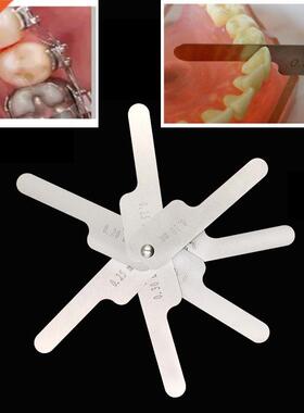 1sets Oral Interproximal Reduction Gauge Ruler Tooth Measur