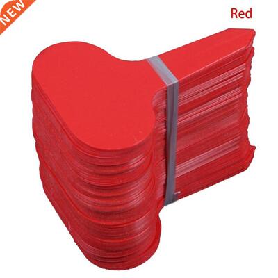 100Pcs Plastic T-type Garden Tags Ornaments Plant Flower Lab