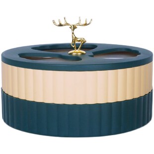 Nordic Style Luxury Plastic Snack Serving Tray with Transpar