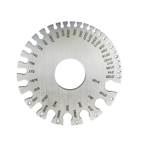 1Pcs Stainless Steel 0-36 Standard Wire Thickness Ruler Gaug