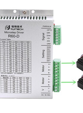 Nema 23 24 Stepper Motor Driver 24-50VDC R60-D Drives the tw