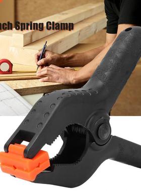 6pcs Spring Clamp 4inch A Type Black Multifunctional Plastic