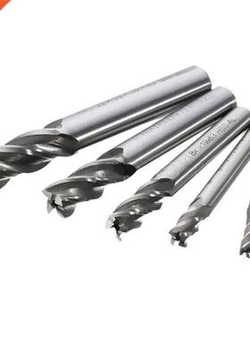 5Pcs 4-12mm H CNC Carbde Straght Shank 4 Flute End Mll Cu