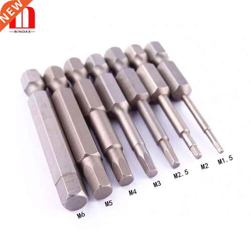 7pcs 50mm 1/4 nch Hex Shank Magnetc Hex Head Screwdrver