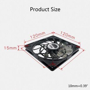 Ultra Thin 120mm Efficient Cooling CPU Cooler Fan 800-1600RP