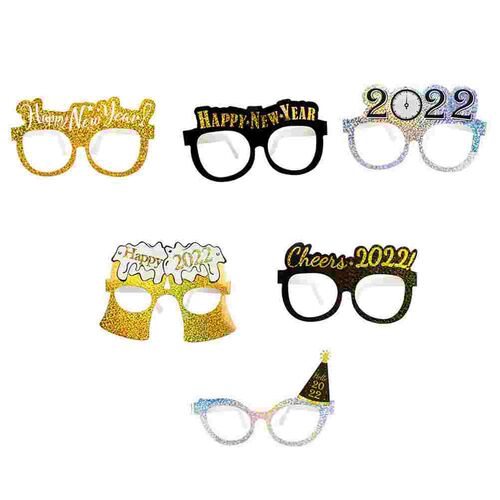 6Pcs New Year Party Cosplay Glasses Creative Funny