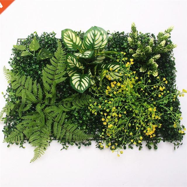 40x60cm 3D green artificial plants wall panel plastic outdoo