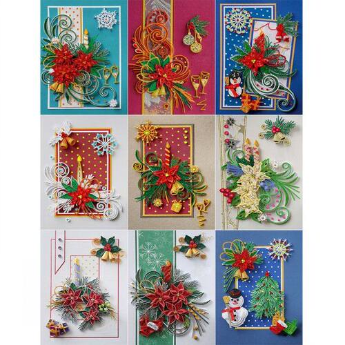 5D  Diamond Painting Christmas Festival Paper-Derived Par