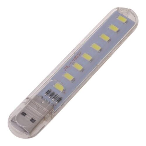 Mini Portable Bright 8 LED Light USB Lamp For PC Desktop Not