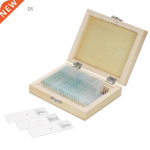 Biology 25/100 pieces prepared glass microscope slide school