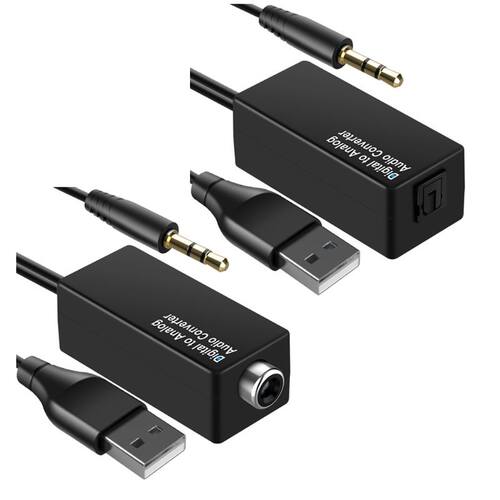 Audio Converter Coaxial Analog Decoder apter 3.5mm Convert