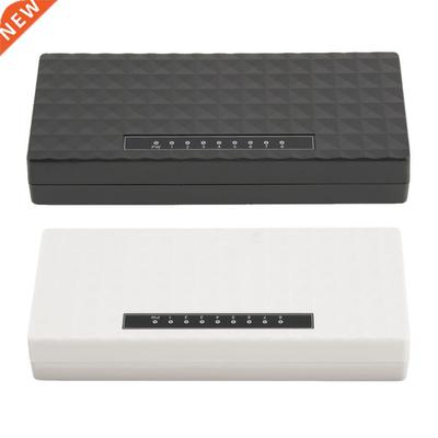 White 8-Port Hubs 1000Mbps Gigabit Ethernet Desktop Switch F