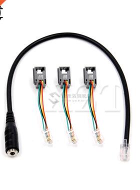 1pcs 3.5mm Smartphone Adapter Cable Jack to RJ9 RJ10 Headset