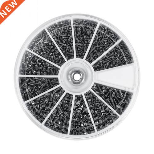 600pcs M1 M1.2 M1.4 M1.6 Small Screws Nuts Assortment Kit f