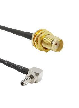 Right Angle CRC9 Male to SMA Female RF Connector RG174 Coaxi