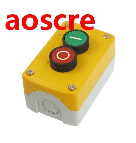 NC Red NO Green Flat Push Button Momentary 2 Switch Control