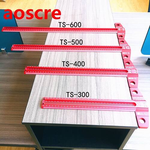 Woodworking Scribe 60-600mm T-type Ruler Scribing ruler Alum