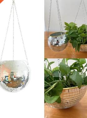 Disco Ball Hanging Flower Pot For Indoor Plants Bohemian Sty