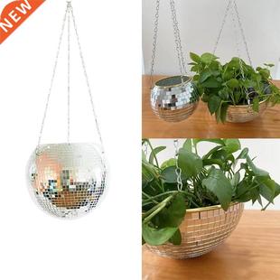 Disco Ball Hanging Flower Pot For Indoor Plants Bohemian Sty