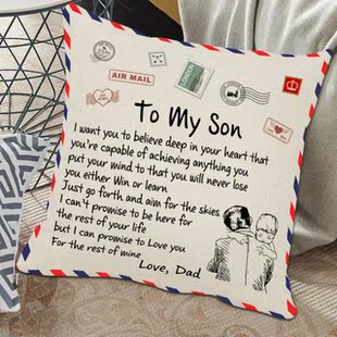 Pillow Cover Fiber Square Throw Pillow Cover Lettering Washa