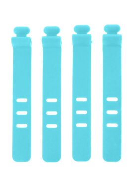 4PCS Silicone Data Wire Cable Organizer Tie Phones Cable Win