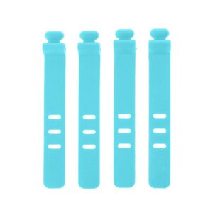 4PCS Silicone Data Wire Cable Organizer Tie Phones Cable Win