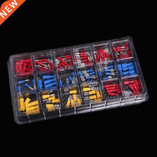 120 Pcs Insulated Crimp Connector Wire Terminal Assorted Kit